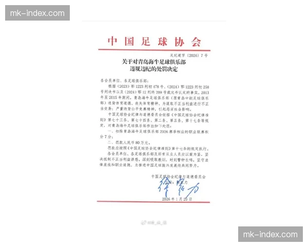 【2026年4月中超联赛·非赛事·法制中国足协公布裁判评议结果：承认本轮两场比赛存在误判